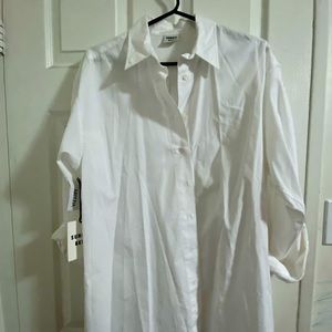 Sunday best boyfriend white shirt